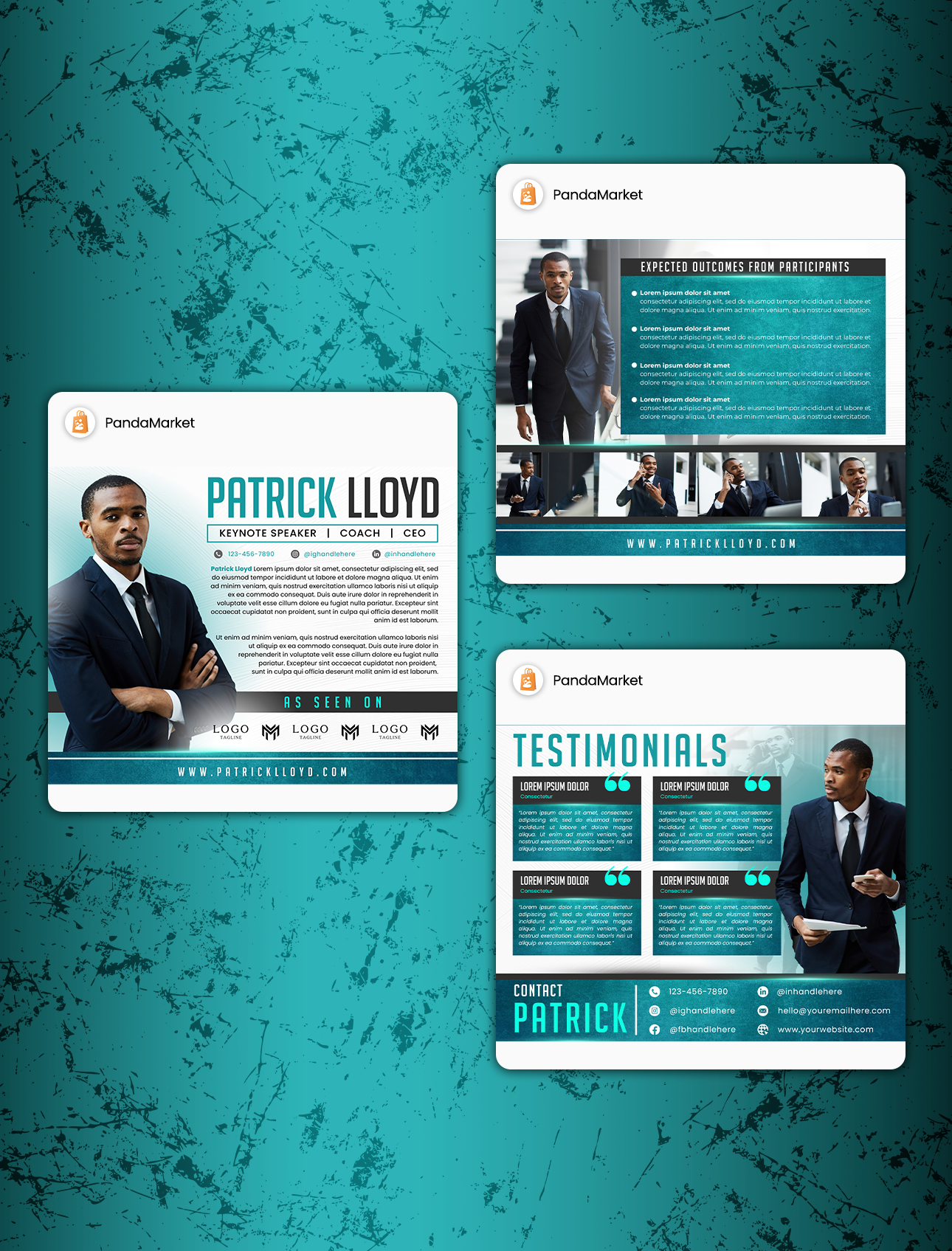 Professional EPK Template Canva for Speakers Authors & Coaches