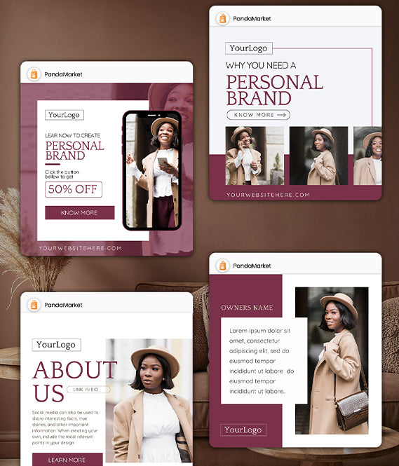 The Madam Walker Social Media Canva Templates