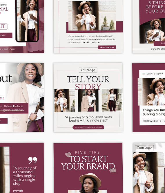The Madam Walker Social Media Canva Templates