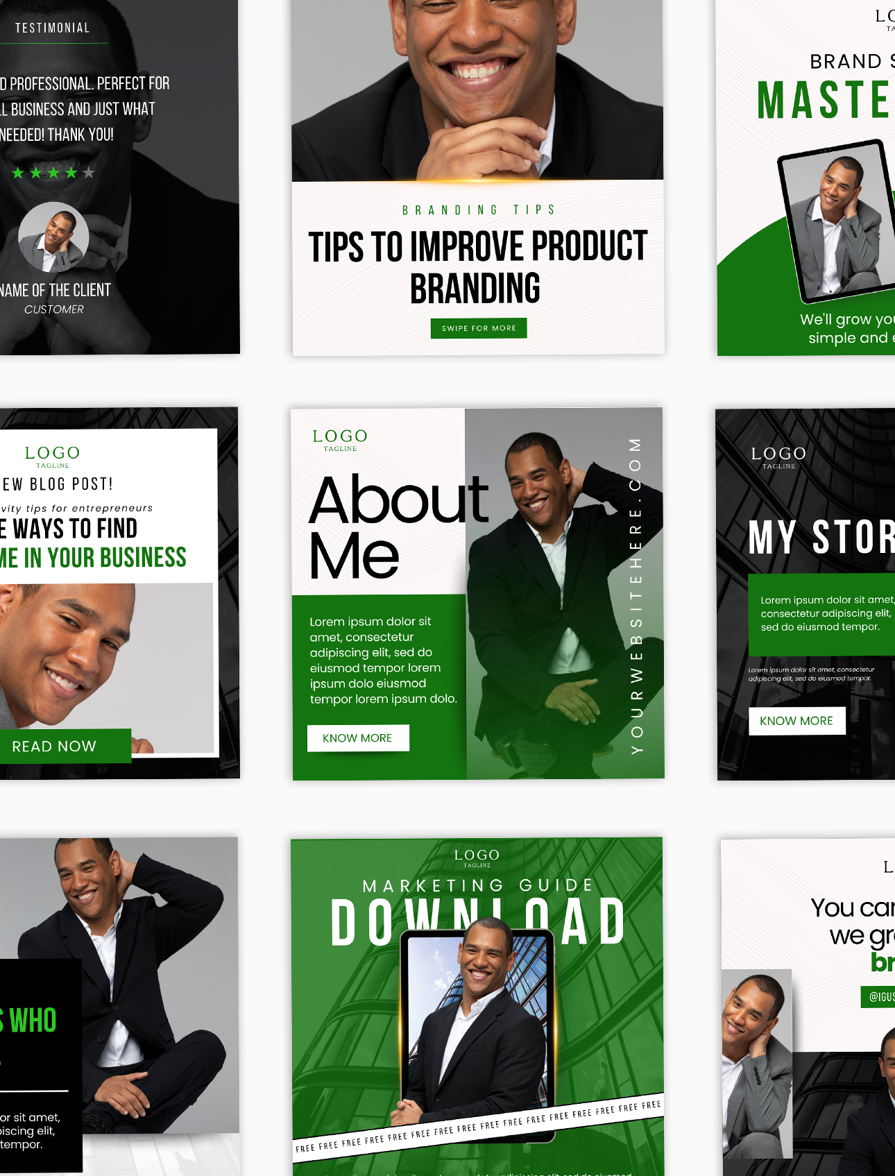 The Cory Social Media Canva Templates
