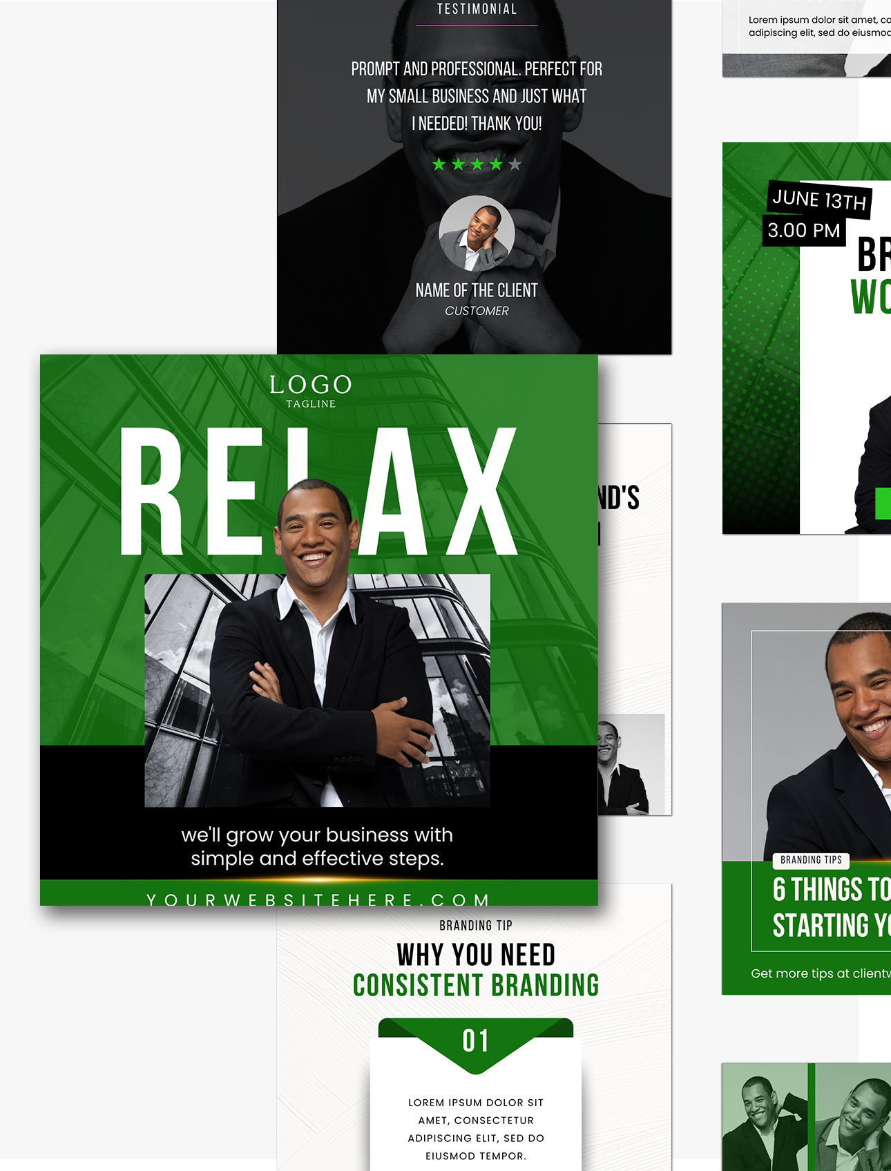 The Cory Social Media Canva Templates