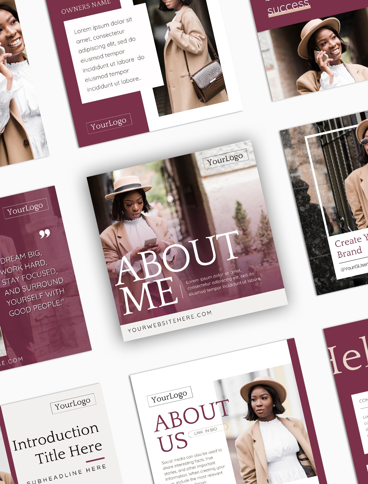 The Madam Walker Social Media Canva Templates