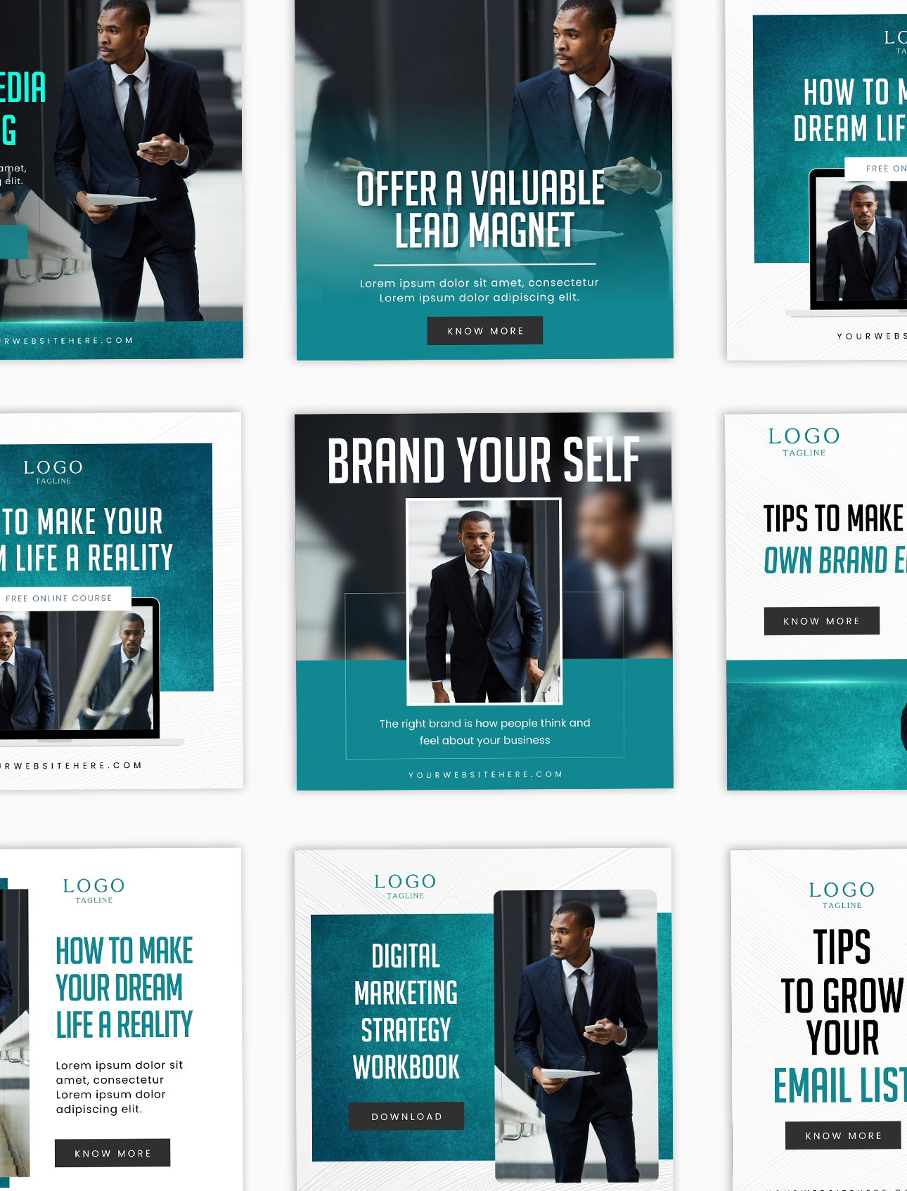 The Malcolm Social Media Canva Templates