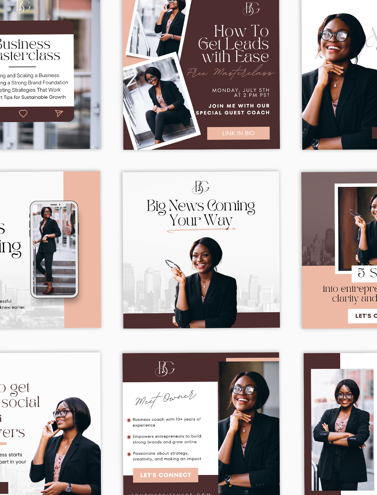 The Mocha Social Media Canva Templates
