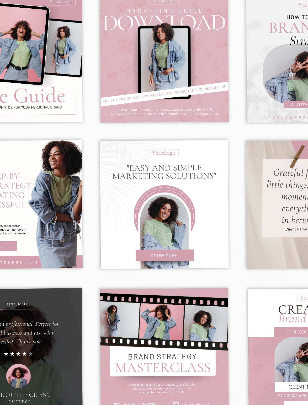 Whitney Social Media Canva Templates