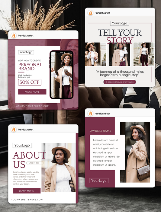 The Madam Walker Social Media Canva Templates