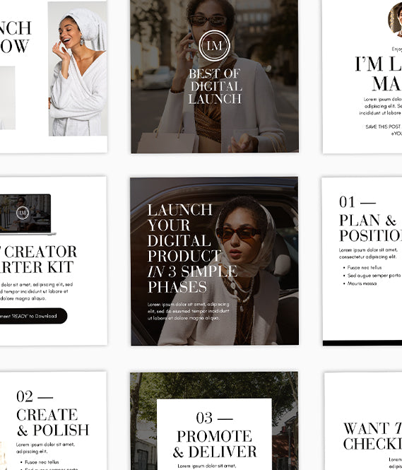 The Jasmine G Social Media Canva Templates