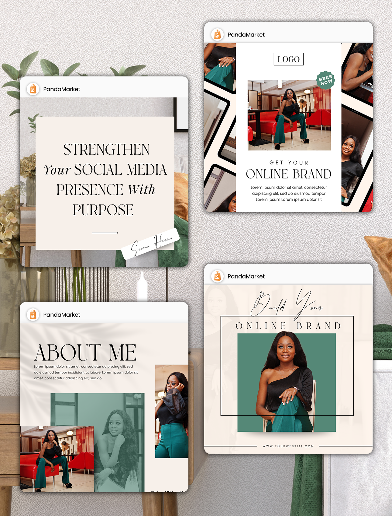 Jade Social Media Canva Templates