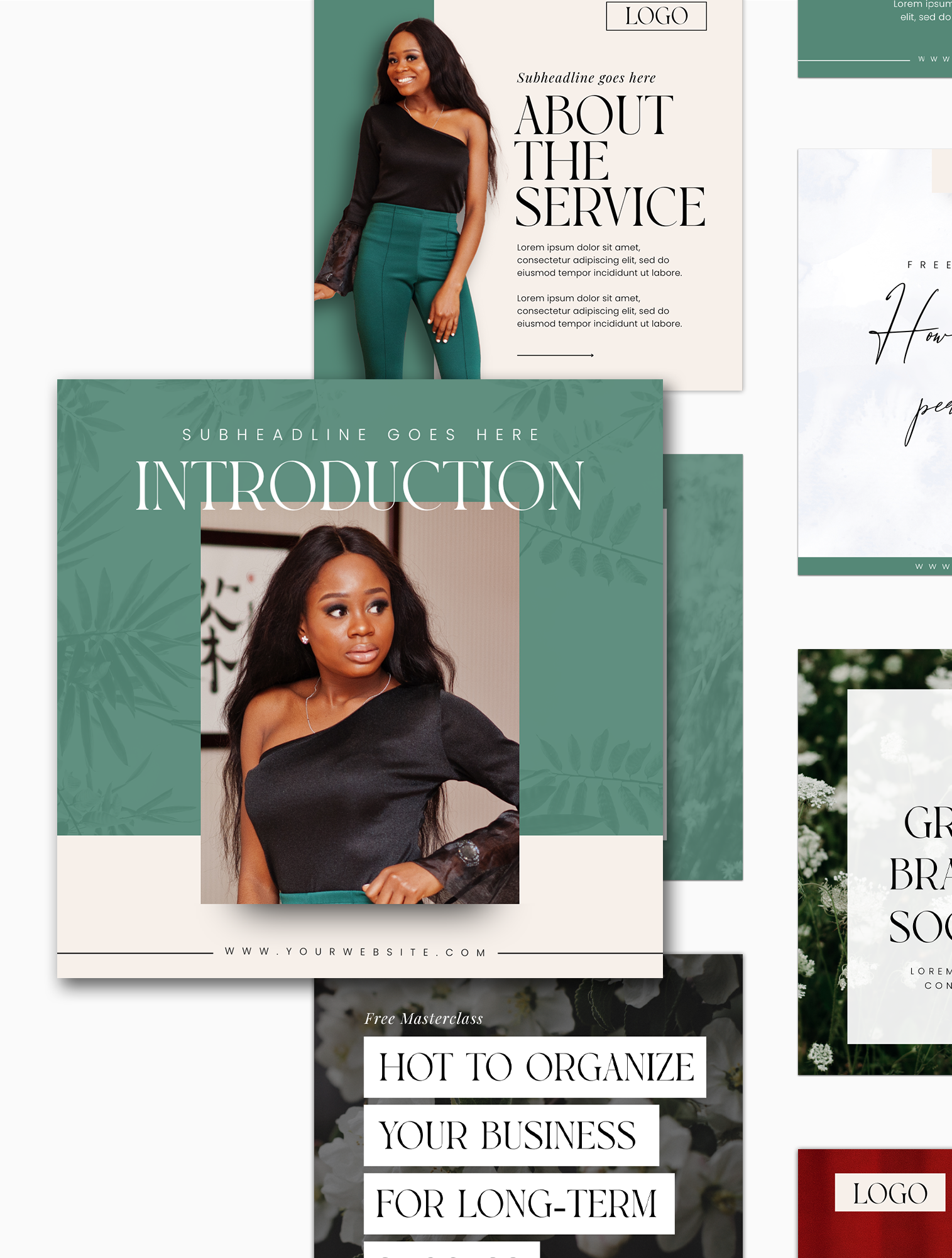 Jade Social Media Canva Templates