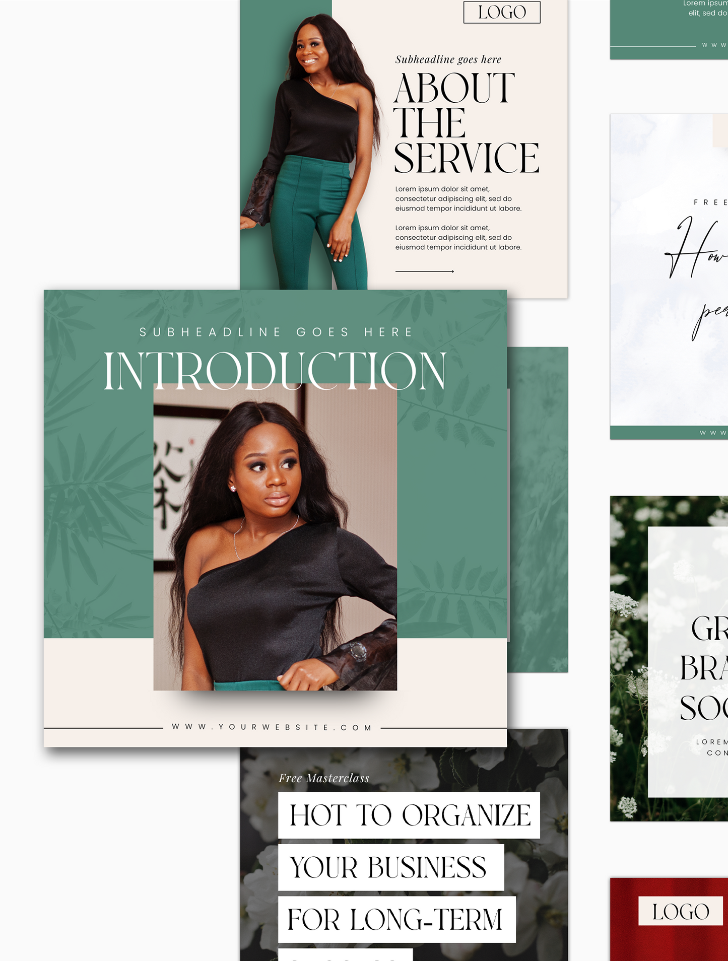 The Jade Social Media Canva Templates