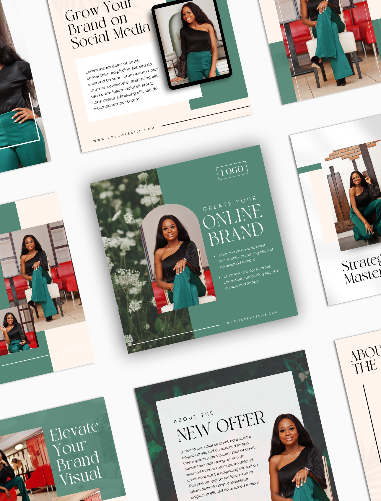 The Jade Social Media Canva Templates